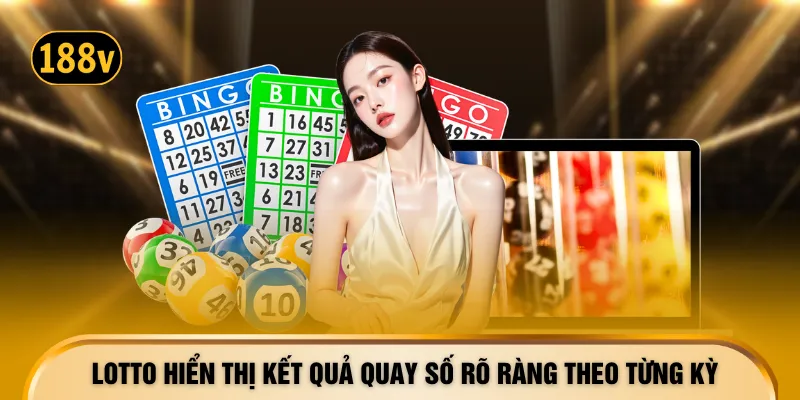 Lotto hiển thị kết quả quay số rõ ràng theo từng kỳ